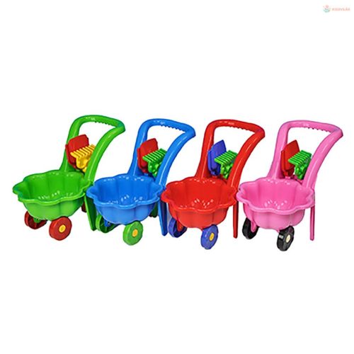 Gyerek kerti talicska szett lapáttal és gereblyével BAYO