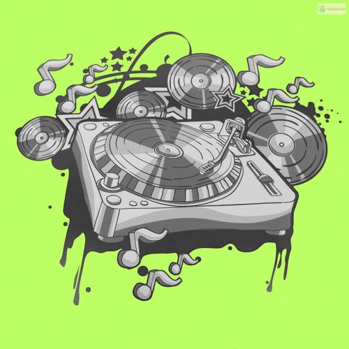 Tányér hócsúszka Baby Mix Music 60 cm