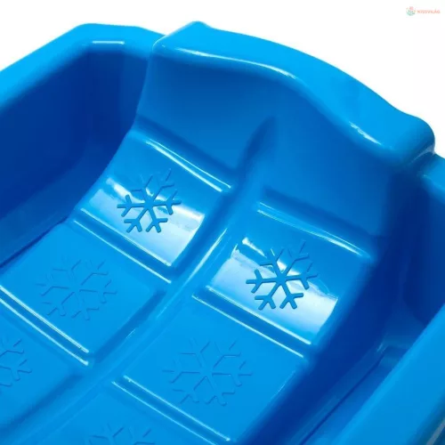 Műanyag lapos szánkó fékekkel Baby Mix Karol