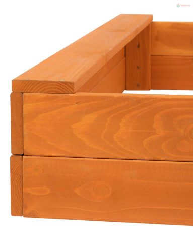 Gyerek fa homokozó padokkal Baby Mix 120x120 cm