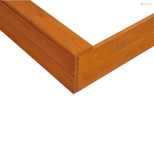 Fa homokozó árnyékoló tetővel Baby Mix 120x120 cm