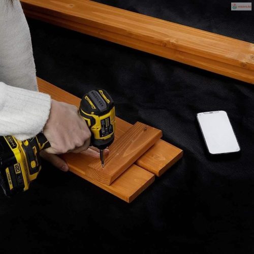 Fa homokozó árnyékoló tetővel Baby Mix 120x120 cm