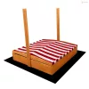 Tető fa homokozóhoz Baby Mix 120x120 cm