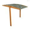 Tető a gyermek fa homokozóhoz Baby Mix 120x120 cm zöld-fehér