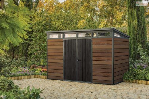 Kerti ház Keter Signature 11x7 dió, padlóval