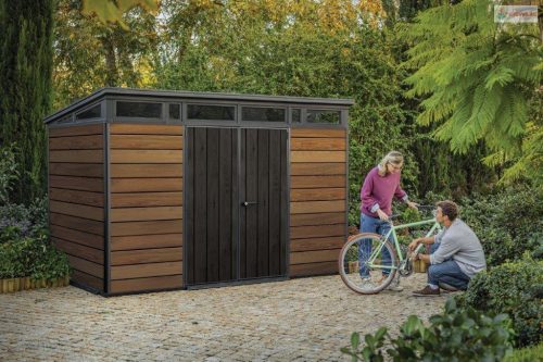 Kerti ház Keter Signature 11x7 dió, padlóval