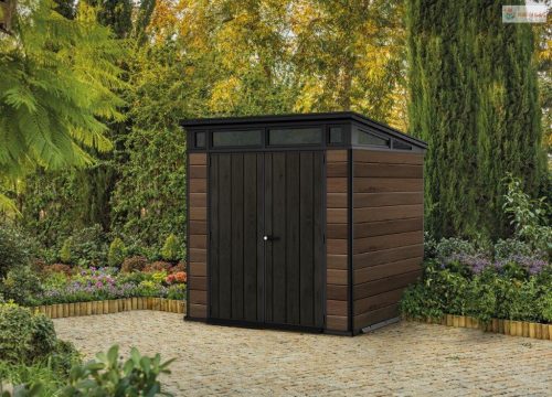 Kerti ház Keter Signature 7x7 Diófa, padlóval