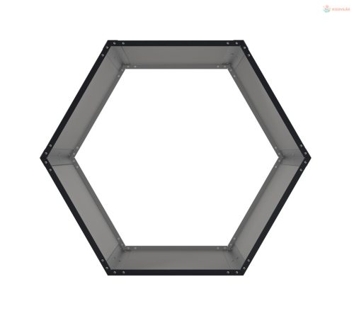 Tüzifatároló G21 HEX 53 - 92 x 60 cm, antracit