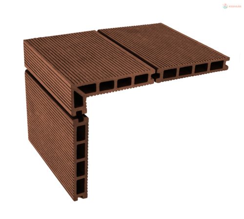 G21 elzáró kültéri burkolólap, 2,5 x 14 x 400 cm, cseresznye, WPC