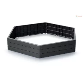 Magaságyás Prosperplast BASE WOODY antracit 148 cm