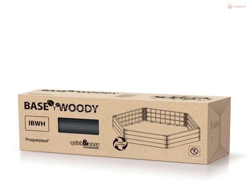 Magaságyás Prosperplast BASE WOODY antracit 148 cm