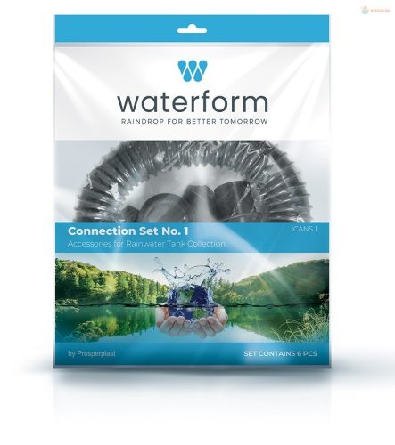 Prosperplast kiegészítő ICANSET 1 csatlakozó tömlő az esővízre való hordóhoz koronafúróval (6 rész)