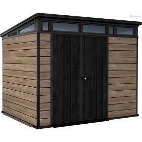 Kerti ház Keter PENT Signature 9x7 Kőrisfa, padlóval