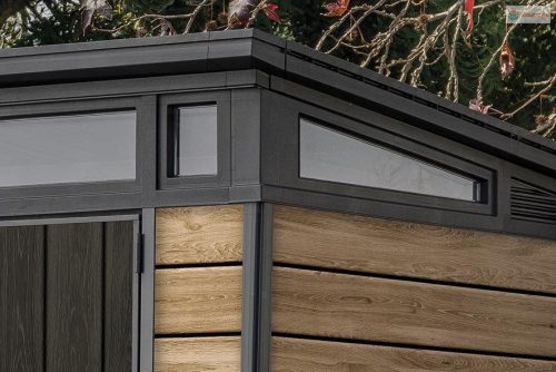 Kerti ház Keter PENT Signature 9x7 Kőrisfa, padlóval