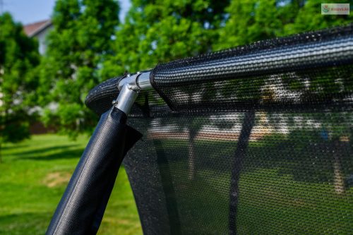 G21 SpaceJump trambulin védőhalóval, 366 cm, ajándék létrával, kék színben