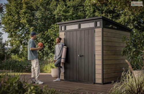 Kerti ház Keter PENT Signature 7x7 kőrisfa, , padlóval