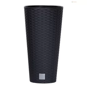   Prosperplast Rato Tubus virágcserép antracit 20 cm-es betéttel