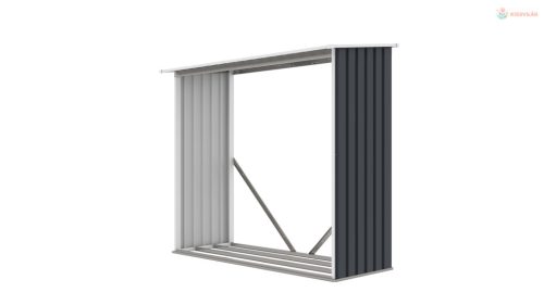 G21 WOH 136 - 182 x 75 cm tüzifa tároló, antracit