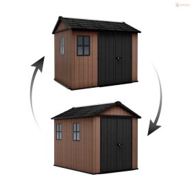 Keter Newton Plus wide 9x7,5 barna kerti ház padlóval