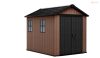 Keter Newton Plus wide 9x7,5 barna kerti ház padlóval