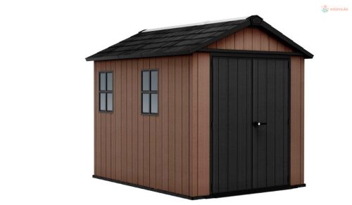 Keter Newton Plus wide 9x7,5 barna kerti ház padlóval