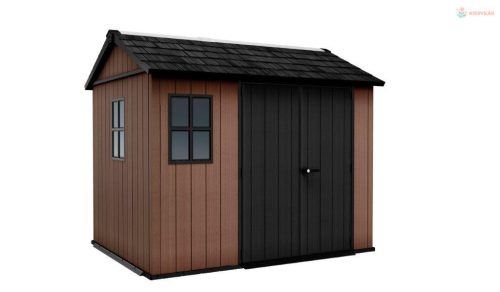 Keter Newton Plus wide 9x7,5 barna kerti ház padlóval
