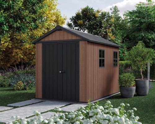 Keter Newton Plus wide 9x7,5 barna kerti ház padlóval