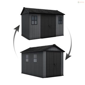   Kerti ház Keter Newton Plus széles 11x7,5 szürke, padozattal