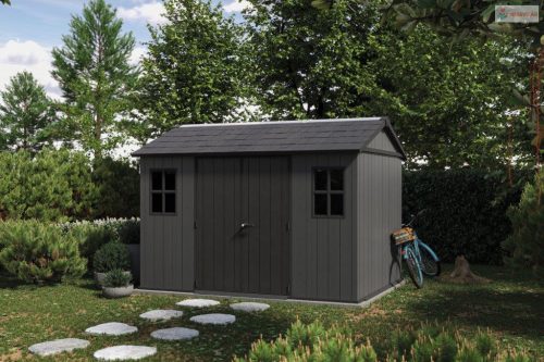 Kerti ház Keter Newton Plus széles 11x7,5 szürke, padozattal