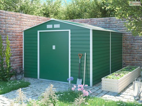 G21 GAH 884 kerti fém tároló - 277 x 319 cm, zöld