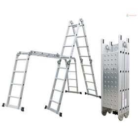   G21 GA-SZ-4x4-4,6M multifunkciós alumínium létra + dobogó