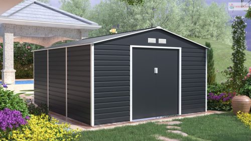 G21 GAH 1300 kerti tároló 340 x 382 cm, antracit