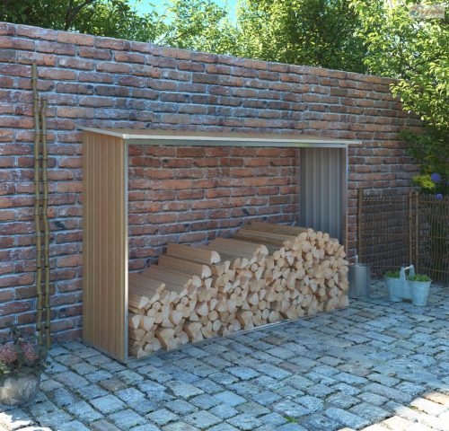 Tüzifa tároló G21 WOH 181 - 242 x 75 cm, barna