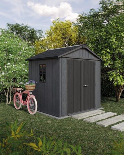 Kerti ház Keter Newton Plus széles 7x7,5 szürke, padlózattal
