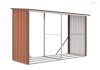 G21 WOH 682 tüzifa tároló - 302 x 119 cm, barna