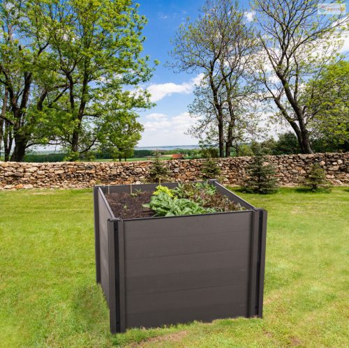 Magaságyás G21 Crop 106 x 106 x 80, WPC, Ébenfa