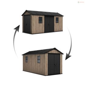 Keter Apex 7,5 x 15 Ashwood kerti ház, padlóval