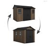 Keter Apex 7,5 x 11 Walnut kerti ház, padlóval