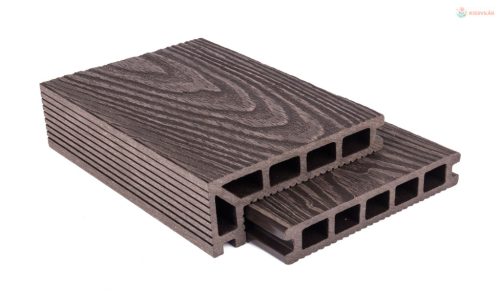 G21 kültéri burkolólap, 2,5 x 14,8 x 300 cm, Dark Wood, WPC