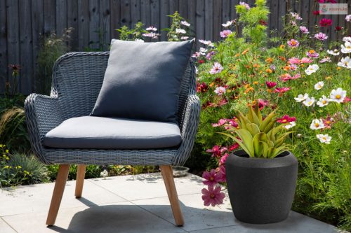 G21 Coal Round virágcserép 33,5 x 33,5 x 30,5