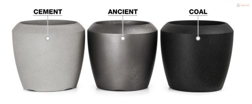 G21 Coal Round virágcserép 33,5 x 33,5 x 30,5