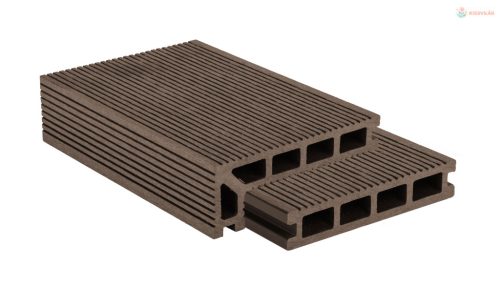 G21 kültéri padlóburkolat 2,5 x 14 x 300 cm, Indiai teak szín, WPC anyag