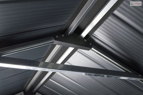 G21 Boston 670 kerti ház- 241 x 278 cm, műanyag, világosszürke