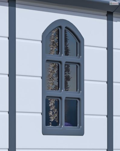 G21 Boston 670 kerti ház- 241 x 278 cm, műanyag, világosszürke