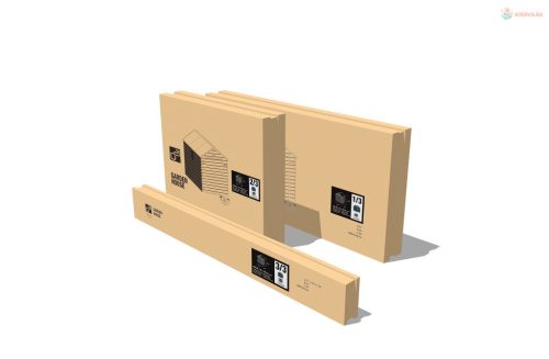 G21 Boston 670 kerti ház- 241 x 278 cm, műanyag, világosszürke