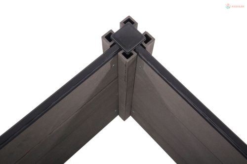 Magaságyás G21 Crop 210 x 106 x 80, WPC, ébenfa