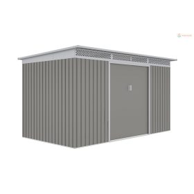 Kerti ház G21 GRAH 700 - 340 x 206 cm, metál szürke