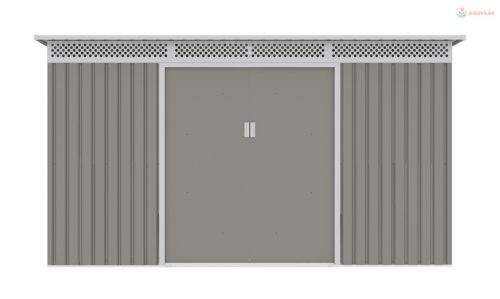 Kerti ház G21 GRAH 700 - 340 x 206 cm, metál szürke