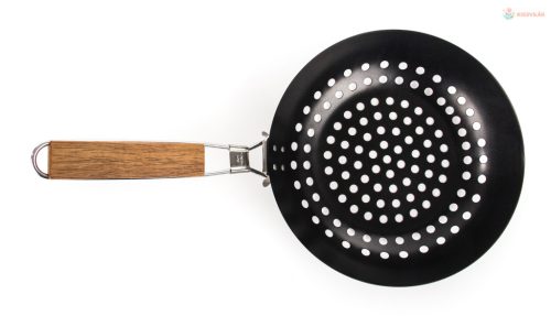 G21 grillező eszköz - grillserpenyő kerek tapadásmentes felülettel