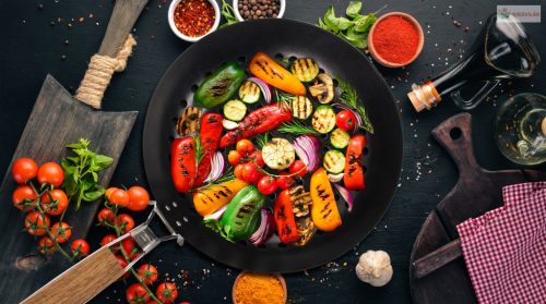 G21 grillező eszköz - grillserpenyő kerek tapadásmentes felülettel